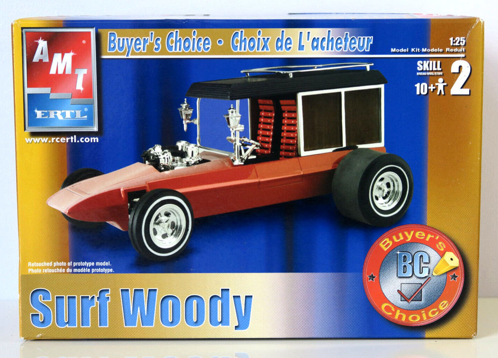 AMT/ERTL Surf Woody 1:25 Car Model – Buyer’s Choice – Open Box / Sealed Complete