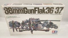 Tamiya German 88mm Gun Flak 36/37 1:35 Model Kit NEW Sealed. #35017