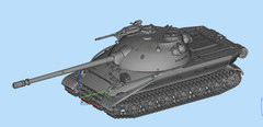 3D printed 1/72/35 Soviet Object 279 tank model kit