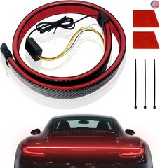 DIBMS LED Spoiler Brake Light Strip Sequential Flashing Tail Universal Red