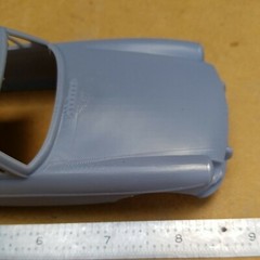 ABS-LIKE RESIN 3D PRINTED 1/25 1965 MG MGB GT, MGB-GT COUPE BODY