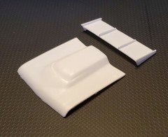 Resin Rear Spoiler & L88 Hood Combo for ’72*/69 Nova AMT*/Revell 1/25.