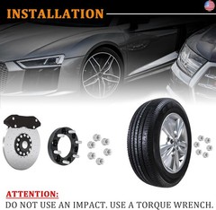 BRTEC 1in 6×5.5 Wheel Spacers, 2pcs 6×139.7 M14x1.5 Studs 108mm Center Bore
