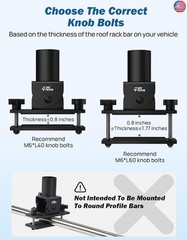 JOYTUTUS Starlink Mini Roof Rack Mount Adjustable Angle Starlink Mini Car Mount