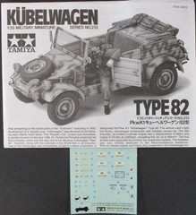 TAMIYA 1/35th Scale Kubelwagen – Decals from Kit No. 35213