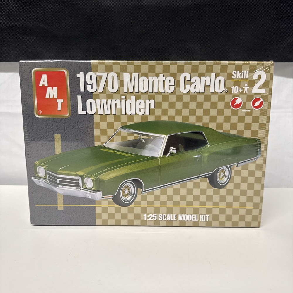 AMT 1970 Monte Carlo Lowrider Model Kit # 31850 1:25 Scale, Factory Sealed 2002