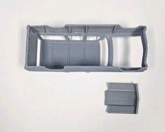 ABS-LIKE RESIN 3D PRINTED 1/25 1966 CHEVY II NOVA WAGON WITH COWL HOOD