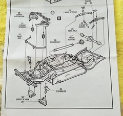 AMT CustomShop 1958 Ford Edsel Black Red Top Un-Built 1/25~No Box ~Parts bagged