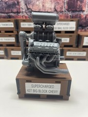 3D Printed CHEVY BLOWN BIG BLOCK ENGINE ASSEMBLY 1/24th – 1/10th MADE IN USA
