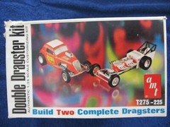 AMT UNBUILT 1/25 FIAT ALTERED / FE DOUBLE DRAGSTER 2 in 1 plastic model car kit