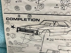 Vintage 1950-1960’s Miscellaneous Model Kit Instruction Assembly Kit Pamphlets