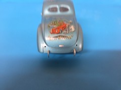 Vintage AMT 1940 Willys Coupe Gasser Built Up 1/25 Blue A/GS Evil Weevil Decal