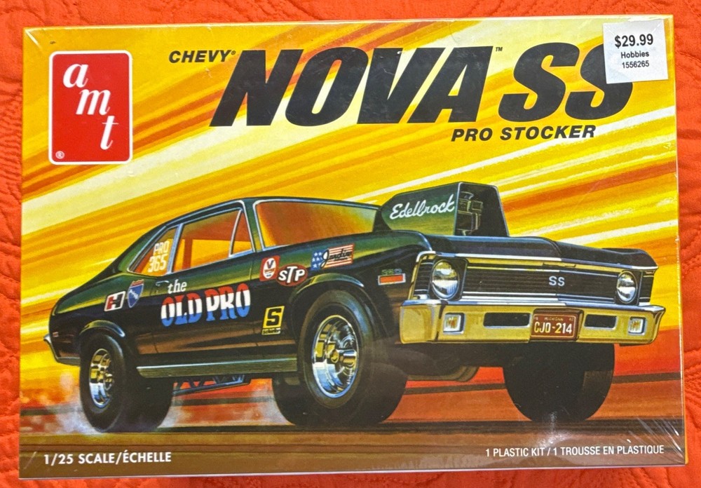 AMT Chevy Nova SS Pro Stocker 1:25 Plastic Model Kit w/ Decals AMT1142M/12