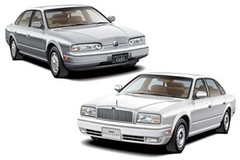 Aoshima 1/24 Scale Nissan G50 President JS / Infiniti Q45 1989 Plastic Model Kit