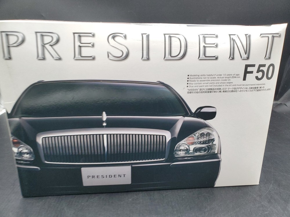 🔥🔥Aoshima Bunka Kyozai – 2003 Nissan President F50 GT 1/24 kit 036587🔥🔥😎