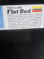 HO Lindberg Ford CL-9000 Tractor Cab Truck W/Flatbed Trailer Kit NEW SEALED 1982