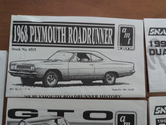 7 Instructions Manual. Vette, C3500 & Ram Dually, GTO, 300, RoadRunner, 34 Ford.