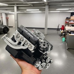 V8 Combustion Engine Motor Engineering Model Toy Internal DIY Hobby AIA