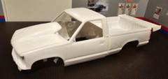 Resin Bubble Hood & Rear Spoiler Combo for ’92, ’96 & 454 SS Chevy P/U AMT 1/25.