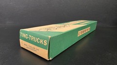 VINTAGE WOOD KIT TING-TRUCKS SEMI TRAILER VAN LIGHTWEIGHT M4