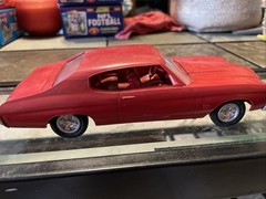 Rare AMT 1972 Chevy Chevelle Red Dealer Plastic PROMO MODEL Car 1/25