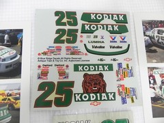 Blue Ridge #25 Kodiak 4 Piece 1991-93 Ken Schrader 1/24 Nascar decals