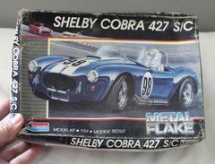 VINTAGE SHELBY COBRA 427 S/C MONOGRAM 1:24 CAR MODEL KIT 1988 PARTS ONLY