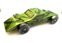Stunning Pinewood Derby Car! Ultra Fast with Serious Trophy Potential !!