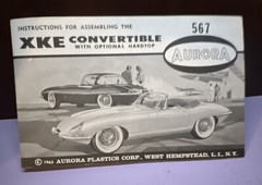 XKE Jag Convertible Aurora 1:25 Model Kit # 567-200