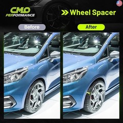 Customadeonly 4×108 Forged Hubcentric Wheel Spacers 25mm (1 Inch) Black (4pcs)