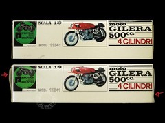 Protar 1/9 Gilera 500cc 4 Cilindri Mod. 11341 Motorcycle Limited Re-Issue 2001