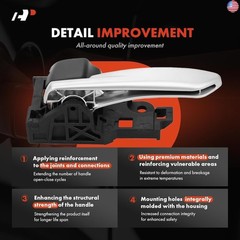 A-Premium Front or Rear Driver Side Interior Door Handle Compatible with Toyota