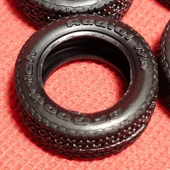 BF Goodrich Radial Tires 1969 Chevy Camaro SS 1:25 Scale Model Car Part MPC