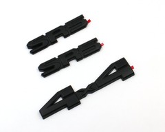 Mnneryss 3Pcs Matte Blackout 4X4 Sr5 Roof Side Emblem Overlay Badge Compatible