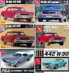 1966 Oldsmobile 442 FRONT BUMPER / GRILLE from AMT 1:25 Model Kit 66 Olds GRILL