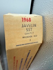 7 NOS Johan 1968 AMC Javelin SST Dealer Promo Cars w/ Original Boxes & CASE BOX
