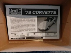 1978 Chevrolet Corvette Yellow 1:24 Scale Revell Monogram Open Box Complete Kit