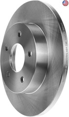 A-Premium 10.63 inch (270mm) Rear Solid Disc Brake Rotors + Ceramic Pads kit