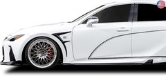 A Pair Front Fender Side Air Flow Fender Vent Cover Trim ABS for Lexus IS300
