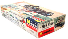 original 1960 Monogram PC60-149 BLACK WIDOW “T” partially built 1/24 model kit
