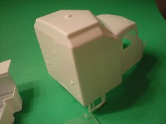 Kenworth W900 Rig Semi 1/25 Truck Cab Sleeper Interior Tub Seat Dash Glass Model