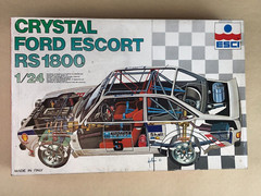 OPEN BOX 1983 Esci Italy 1:24 Scale Model Kit CRYSTAL FORD ESCORT RS 1800