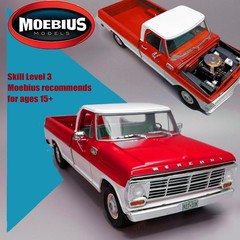 MOEBIUS MODELS 2740 1/25 1968 MERCURY M100 PICKUP PLASTIC MODEL KIT