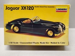 Jaguar XK120 Roadster Lindberg 1/32 Plastic Model Kit #605-10 Toy Unassembled