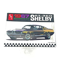 AMT 1:25 SCALE ” 1967 SHELBY GT-350 ” MODEL KIT MOLDED IN BLACK # AMT834/12