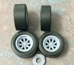 1/24 Scale: “Minilite Wheels For Trans Am Race Series” W/ Goodyear Racing Slicks