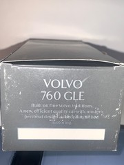 Vintage original VOLVO 760 GLE Sedan Metallic Light Blue PROMO CAR w/ Box