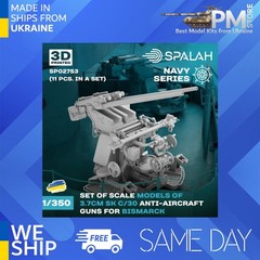 SPALAH 02753 1/350 Set of scale model “Anti-aircraft armament 3.7 cm SK C/30