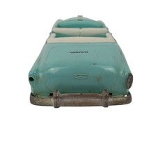 Vtg Turquoise 1953 Chevrolet Bel Air Convertible Bank AMT Dealer Promo Model