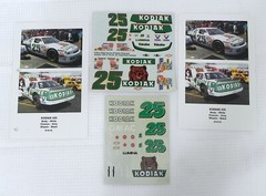 Blue Ridge #25 Kodiak 4 Piece 1991-93 Ken Schrader 1/24 Nascar decals